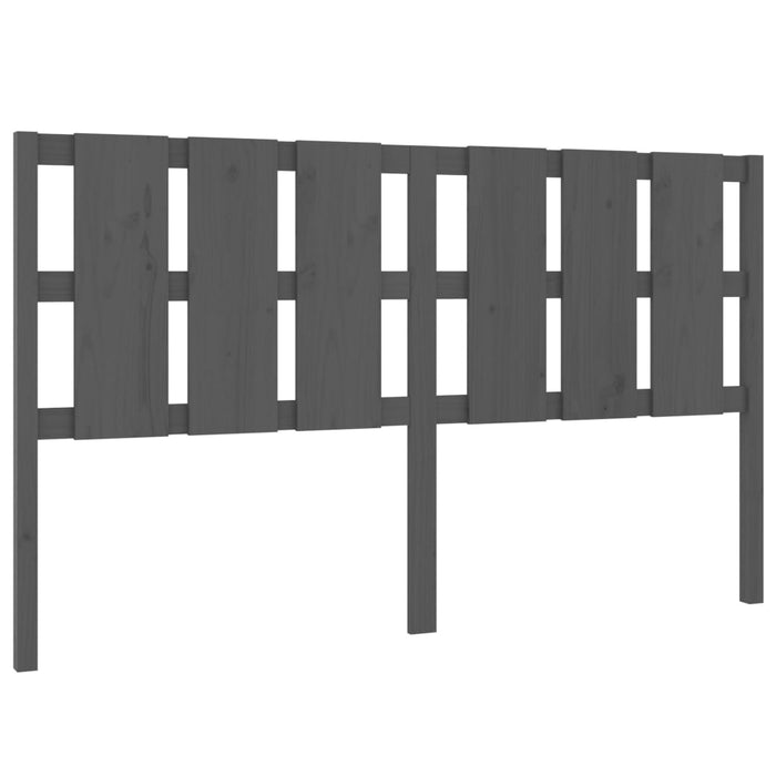Tăblie de pat, gri, 165,5x4x100 cm, lemn masiv de pin WALTI