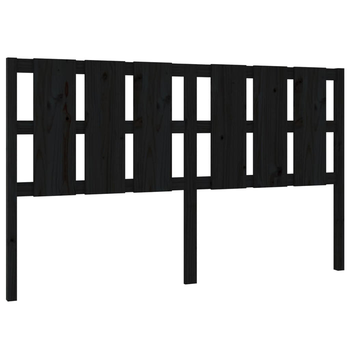 Tăblie de pat, negru, 185,5x4x100 cm, lemn masiv de pin - WALTI WALTI