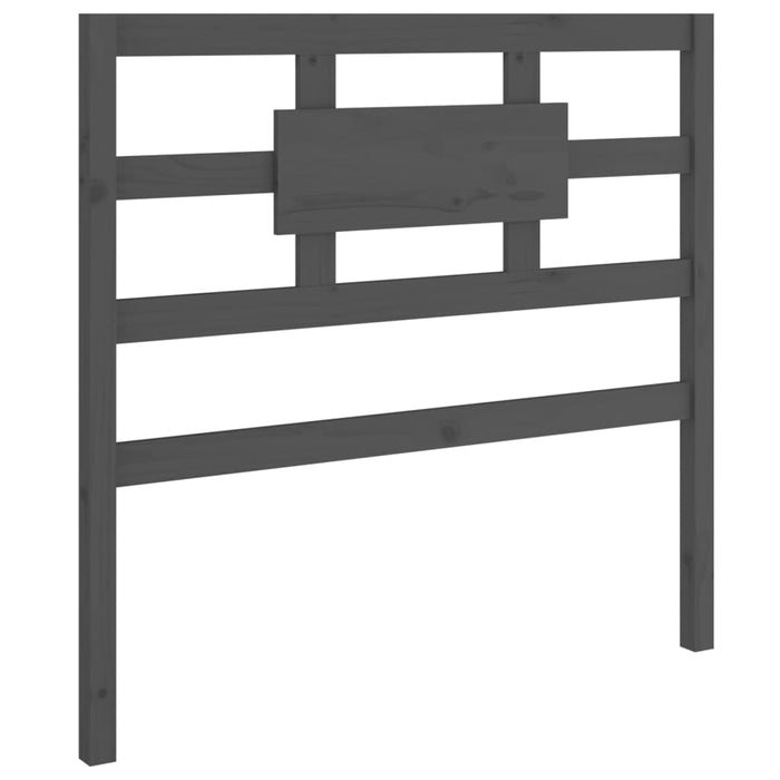 Tăblie de pat, gri, 105,5x4x100 cm, lemn masiv de pin - WALTI WALTI