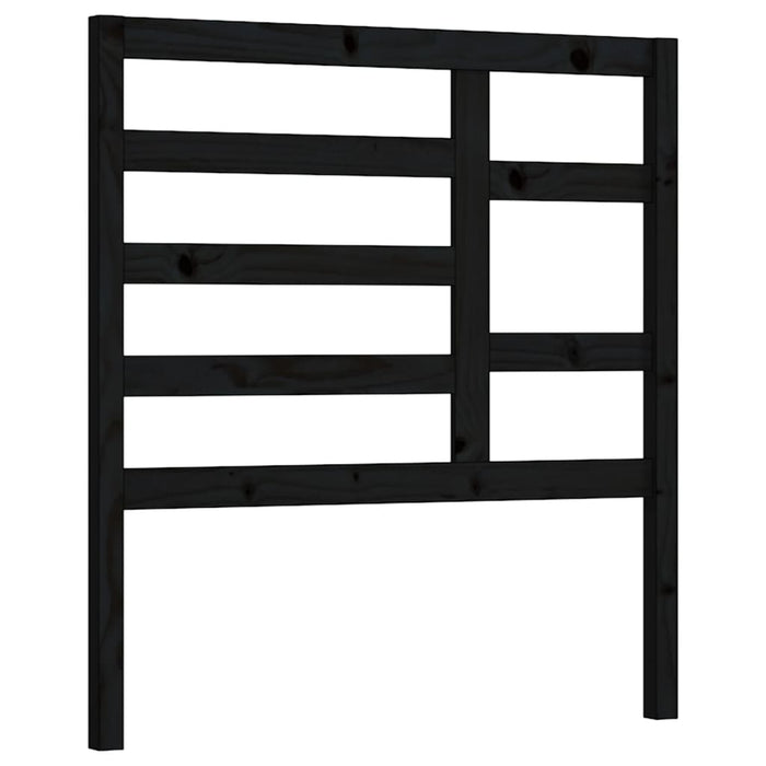 Tăblie de pat, negru, 96x4x104 cm, lemn masiv de pin - WALTI WALTI