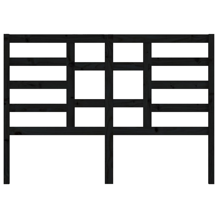 Tăblie de pat, negru, 126x4x104 cm, lemn masiv de pin - WALTI WALTI