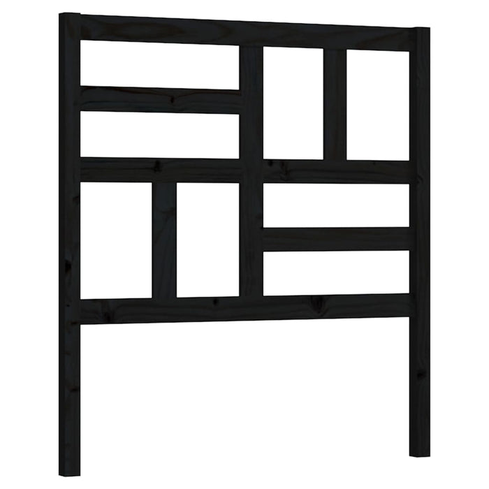 Tăblie de pat, negru, 81x4x104 cm, lemn masiv de pin - WALTI WALTI