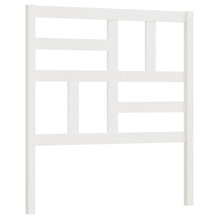 Tăblie de pat, alb, 106x4x104 cm, lemn masiv de pin - WALTI WALTI