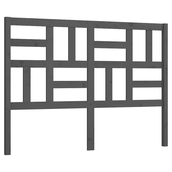 Tăblie de pat, gri, 126x4x104 cm, lemn masiv de pin - WALTI WALTI
