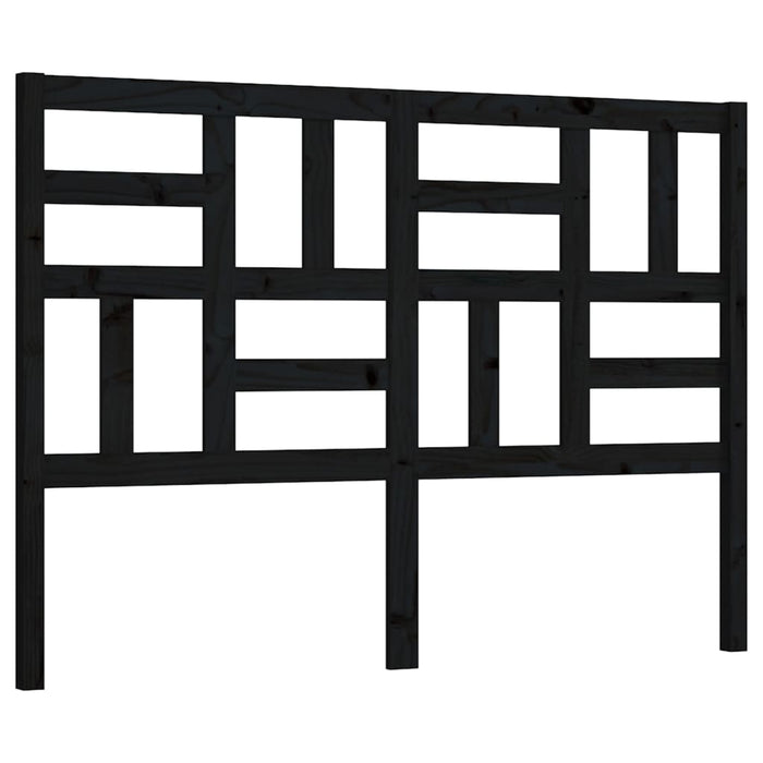 Tăblie de pat, negru, 126x4x104 cm, lemn masiv de pin - WALTI WALTI