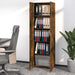 Dulap de birou stejar fumuriu 60x32x190 cm lemn prelucrat - WALTI WALTI