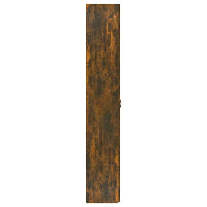 Dulap de birou stejar fumuriu 60x32x190 cm lemn prelucrat - WALTI WALTI
