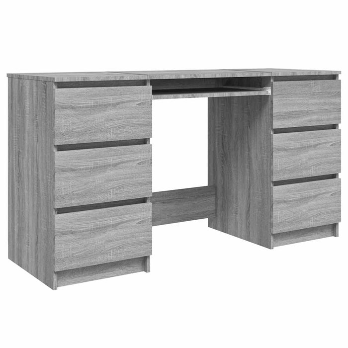 Birou, gri sonoma, 140x50x77 cm, lemn prelucrat - WALTI WALTI