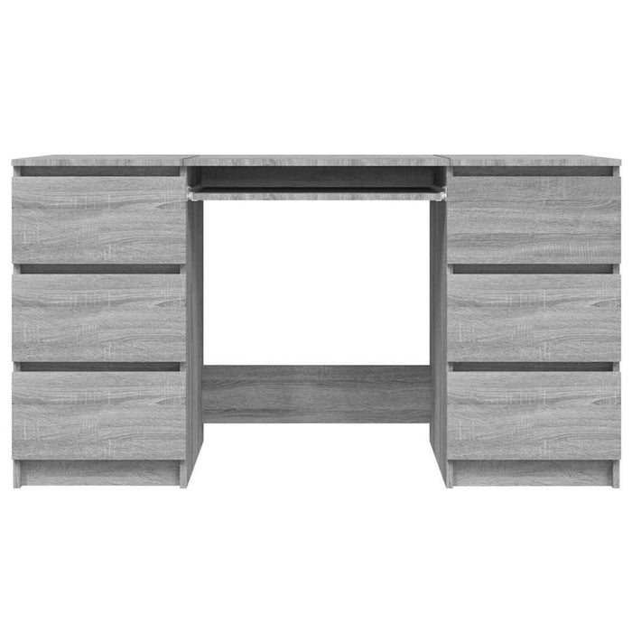Birou, gri sonoma, 140x50x77 cm, lemn prelucrat - WALTI WALTI