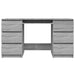 Birou, gri sonoma, 140x50x77 cm, lemn prelucrat - WALTI WALTI