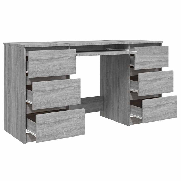 Birou, gri sonoma, 140x50x77 cm, lemn prelucrat - WALTI WALTI