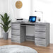 Birou, gri sonoma, 140x50x77 cm, lemn prelucrat - WALTI WALTI