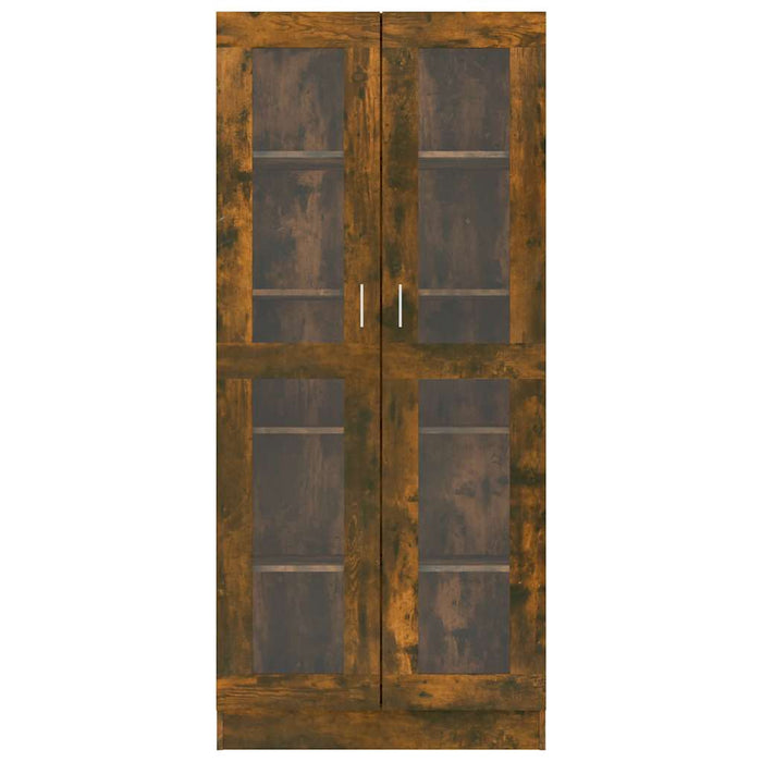 Dulap vitrină stejar fumuriu 82,5x30,5x185 cm lemn prelucrat - WALTI WALTI