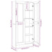Dulap vitrină stejar fumuriu 82,5x30,5x185 cm lemn prelucrat - WALTI WALTI