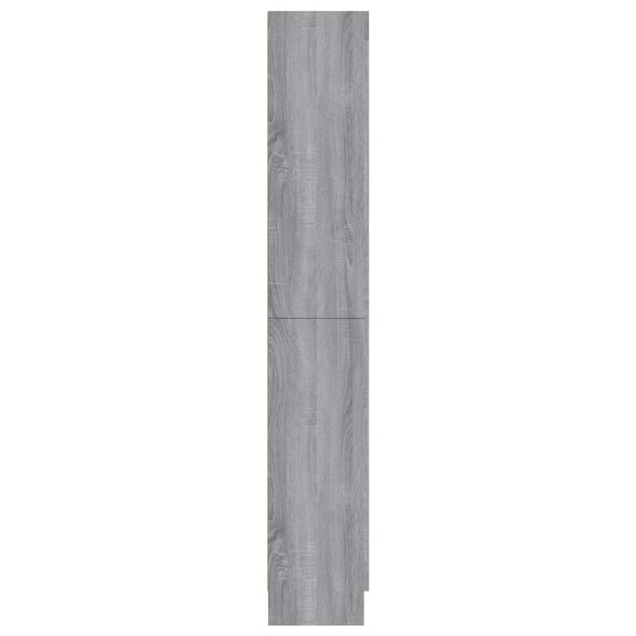 Dulap vitrină, gri sonoma, 82,5x30,5x185 cm, lemn prelucrat - WALTI WALTI