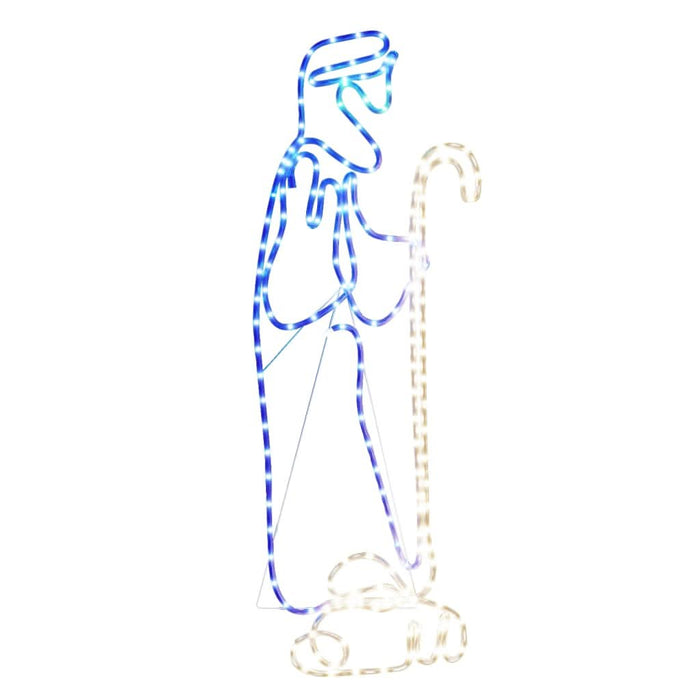 Figurină cioban cu miel de Crăciun, 168 de LED-uri WALTI