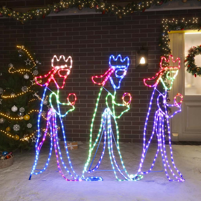 Figurină trei Regi de Crăciun, 504 LED-uri, 99,5x45,5 cm WALTI