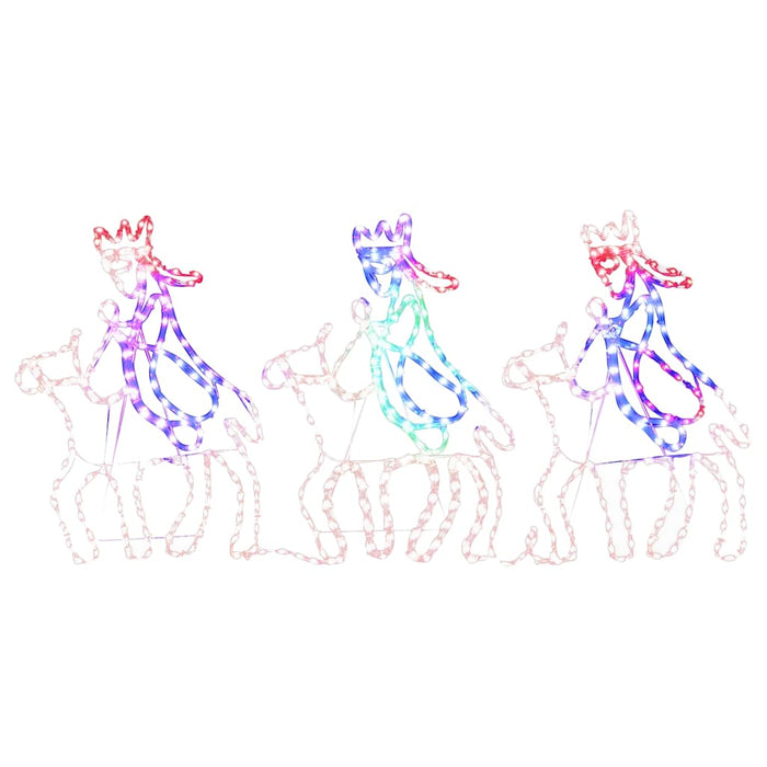 Figurină de Crăciun Cei trei magi, 504 LED-uri, 70x50 cm WALTI