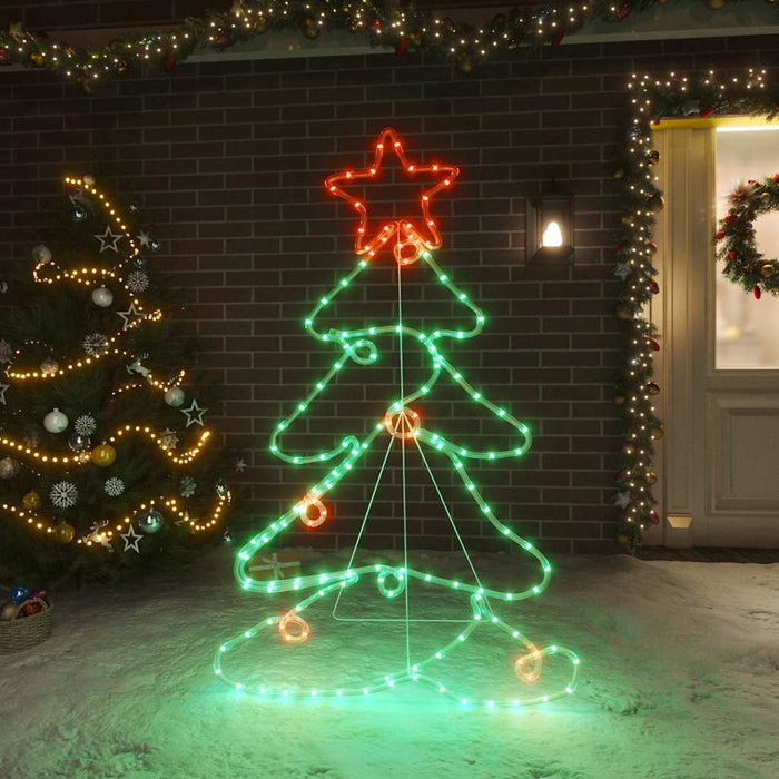 Figurină pom de Crăciun, 144 LED-uri, 88x56 cm WALTI