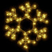 Figurină Crăciun fulg de zăpadă, 48 LED-uri, alb cald, 27x27 cm - WALTI WALTI