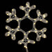 Figurină Crăciun fulg de zăpadă, 48 LED-uri, alb cald, 27x27 cm - WALTI WALTI