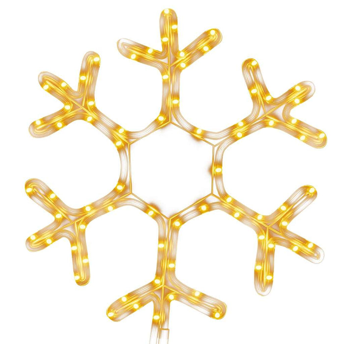 Figurină Crăciun, fulg de zăpadă, 72 LED-uri alb cald, 38x37 cm - WALTI WALTI