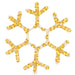 Figurină Crăciun, fulg de zăpadă, 72 LED-uri alb cald, 38x37 cm - WALTI WALTI