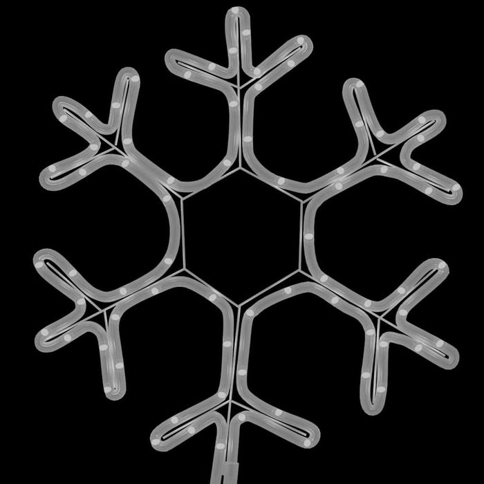 Figurină Crăciun, fulg de zăpadă, 72 LED-uri alb cald, 38x37 cm - WALTI WALTI