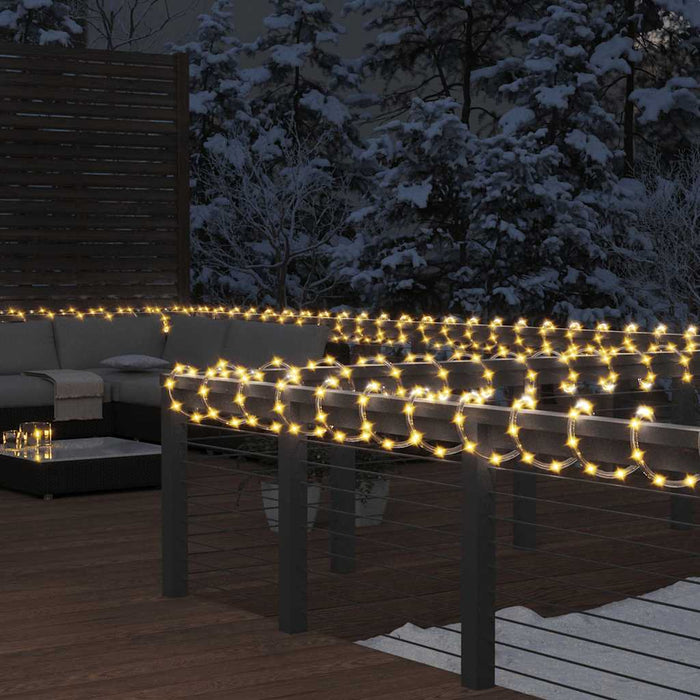 Cablu luminos cu 240 LED-uri, alb cald, 10 m, PVC WALTI