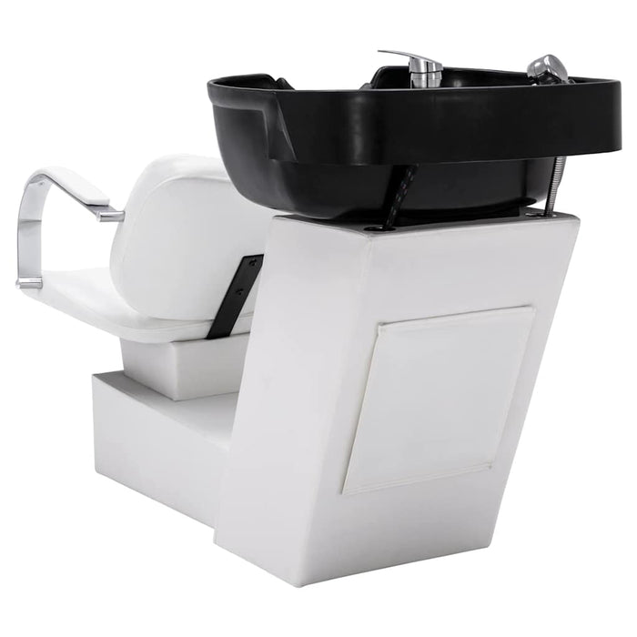 Unitate de șamponare cu scaune de salon, piele ecologică WALTI