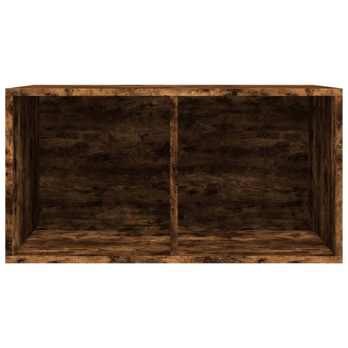 Cutie de depozitare viniluri, stejar fumuriu, 71x34x36 cm, lemn WALTI