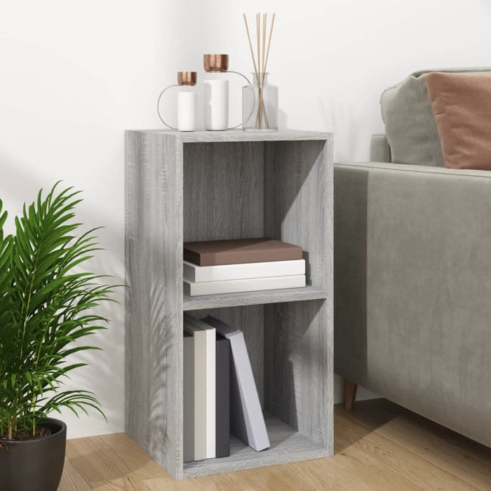Cutie de depozitare viniluri, gri sonoma, 71x34x36 cm, lemn - WALTI WALTI