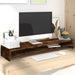 Suport pentru monitor stejar fumuriu 100x24x13cm lemn prelucrat - WALTI WALTI