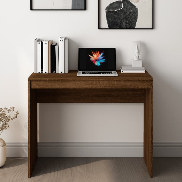 Birou, stejar maro, 90x40x72 cm, lemn prelucrat - WALTI WALTI