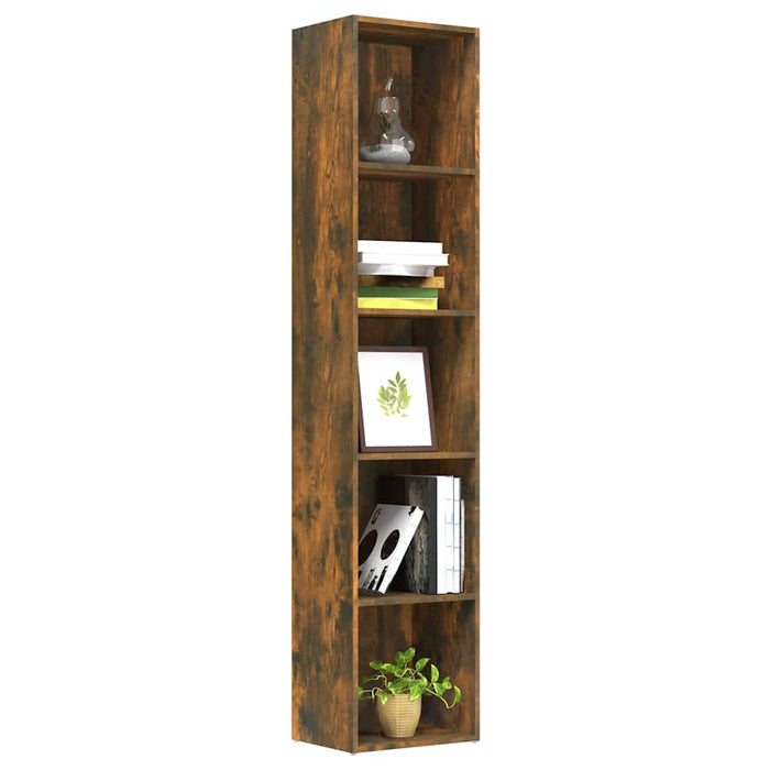Bibliotecă, stejar fumuriu, 40x30x189 cm, lemn prelucrat WALTI