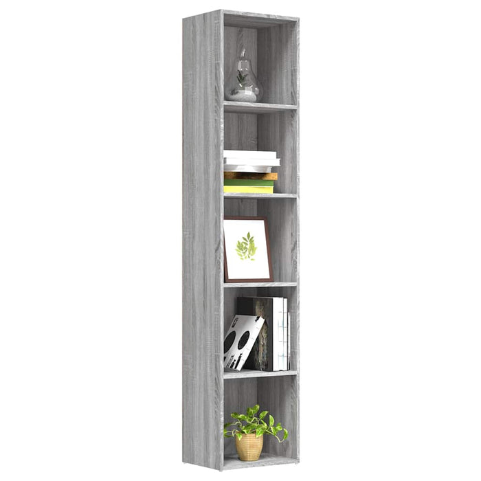 Bibliotecă, gri sonoma, 40x30x189 cm, lemn prelucrat WALTI
