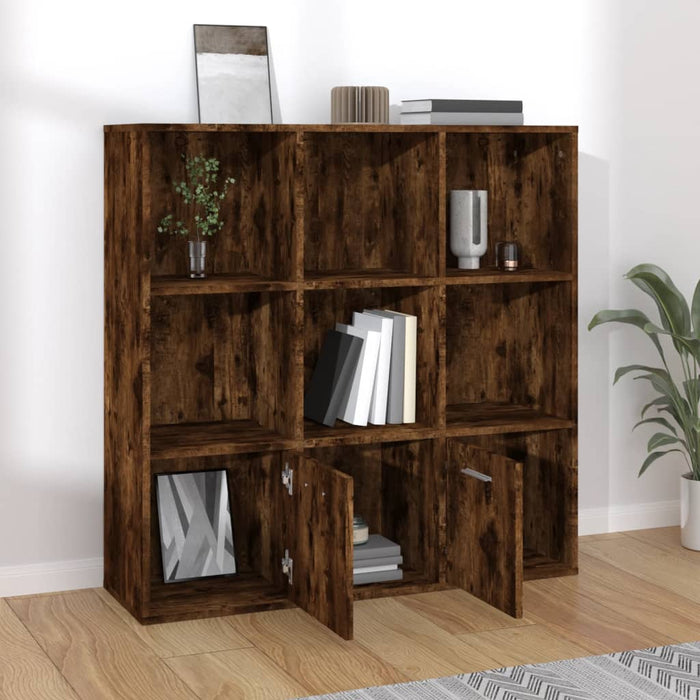 Bibliotecă, stejar fumuriu, 98x30x98 cm WALTI