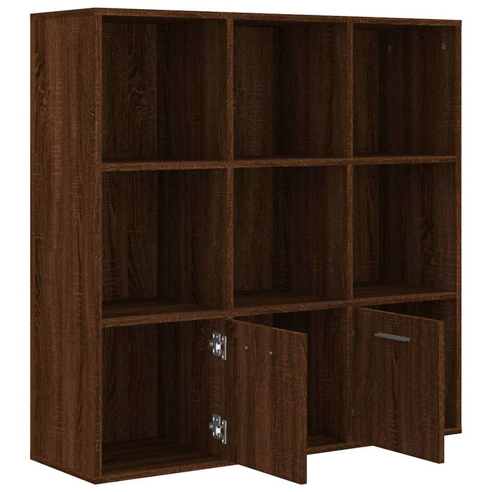 Bibliotecă, stejar maro, 98x30x98 cm WALTI