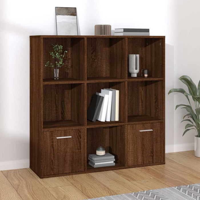 Bibliotecă, stejar maro, 98x30x98 cm WALTI