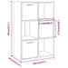 Dulap de depozitare, stejar fumuriu, 60x29,5x90 cm - WALTI WALTI