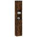 Dulap de baie, stejar fumuriu, 32x25,5x190 cm, lemn prelucrat - WALTI WALTI
