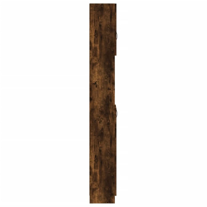 Dulap de baie, stejar fumuriu, 32x25,5x190 cm, lemn prelucrat - WALTI WALTI