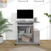 Birou pentru computer, gri sonoma, 80x50x75 cm, lemn prelucrat - WALTI WALTI