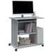 Birou pentru computer, gri sonoma, 80x50x75 cm, lemn prelucrat - WALTI WALTI
