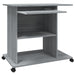 Birou pentru computer, gri sonoma, 80x50x75 cm, lemn prelucrat - WALTI WALTI