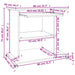 Birou, stejar maro, 80x50x75 cm, lemn prelucrat - WALTI WALTI