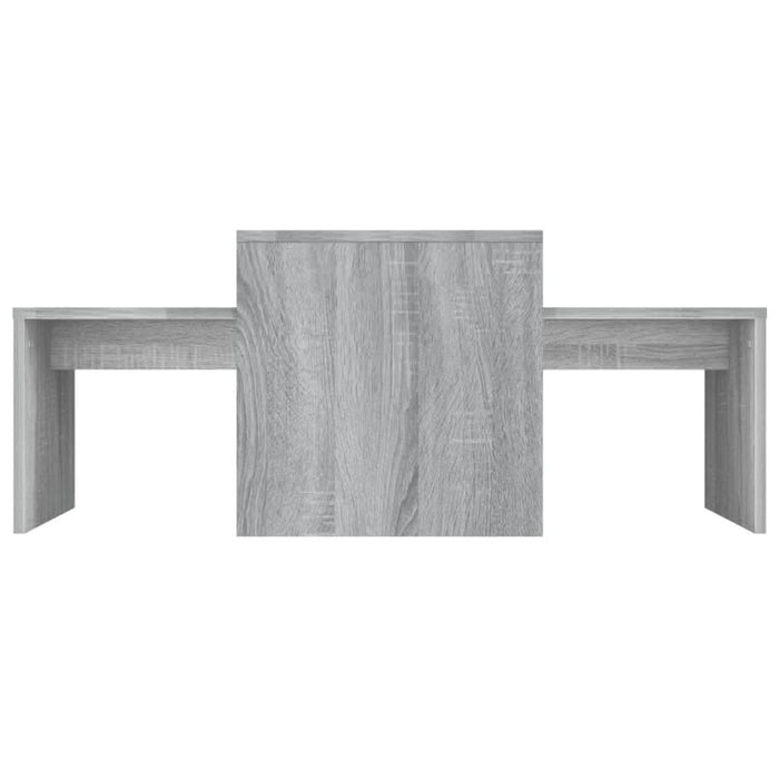 Set măsuță de cafea, gri sonoma, 100x48x40 cm, lemn prelucrat - WALTI WALTI