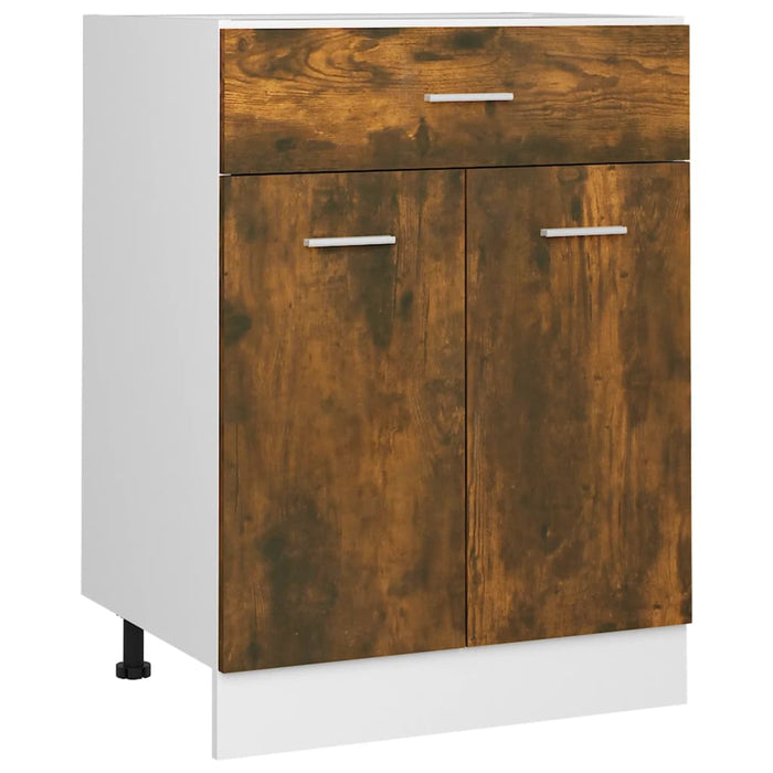 Dulap inferior cu sertar “Lyon”, stejar fumuriu, 60x46x81,5 cm WALTI