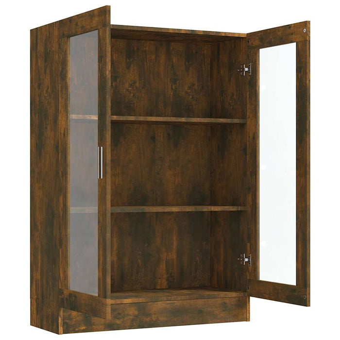 Dulap vitrină, stejar fumuriu, 82,5x30,5x115 cm, lemn prelucrat - WALTI WALTI