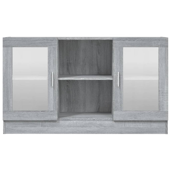 Dulap vitrină, gri sonoma, 120x30,5x70 cm, lemn prelucrat - WALTI WALTI
